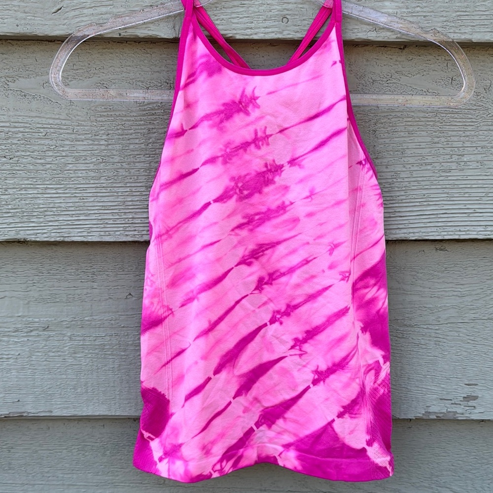 All in Motion Pink Tie-Dye Tank Top